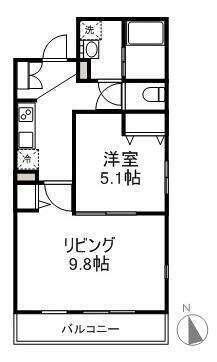 クオーレ東習志野（204） 間取り図画像