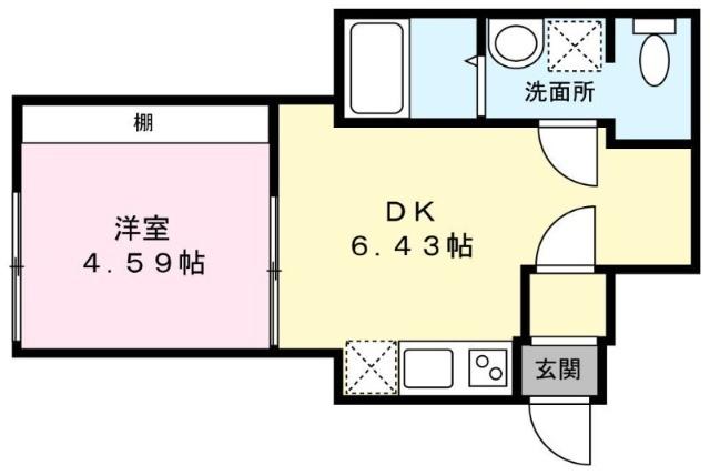 カレッタ習志野（101） 間取り図画像
