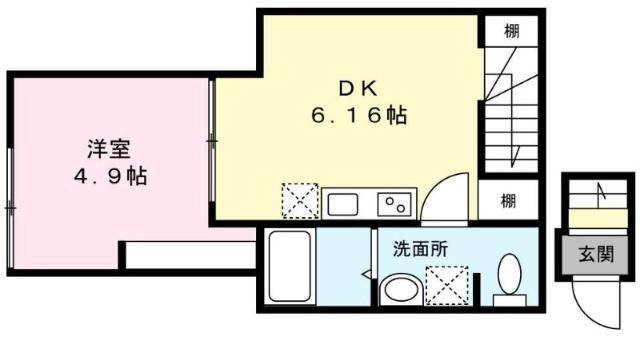 カレッタ習志野（201） 間取り図画像
