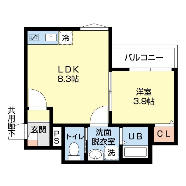Crecia二宮Ⅱ（201） 間取り図画像