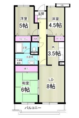 レインボーヒルズ２１（310） 間取り図画像
