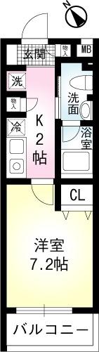 ミリアビタNo.11（107） 間取り図画像