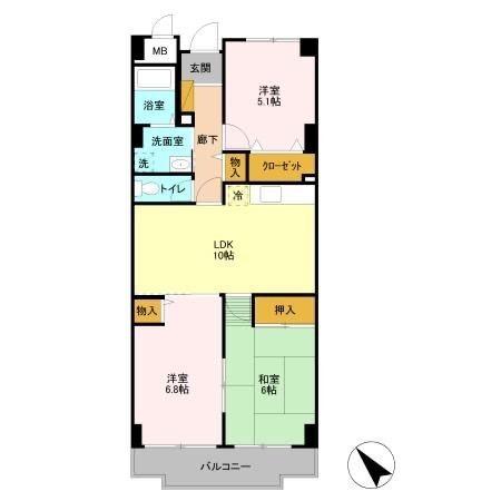 グラースマロニエ（104） 間取り図画像