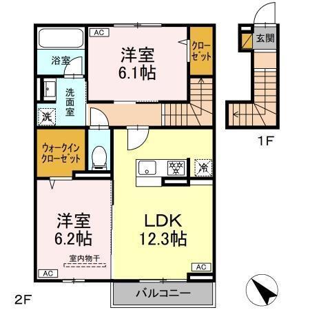 Saginuma Garden Court Serenus（205） 間取り図画像