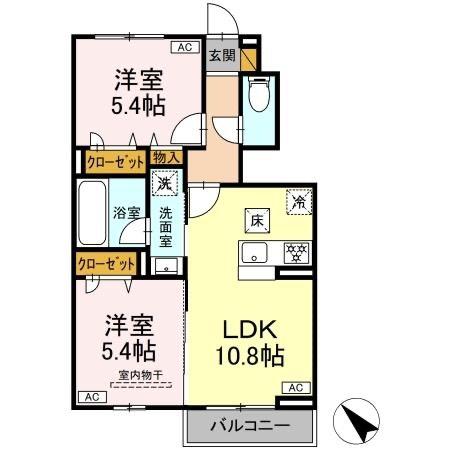 Saginuma Garden Court Serenus（101） 間取り図画像