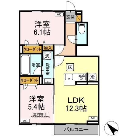 Saginuma Garden Court Serenus（102） 間取り図画像