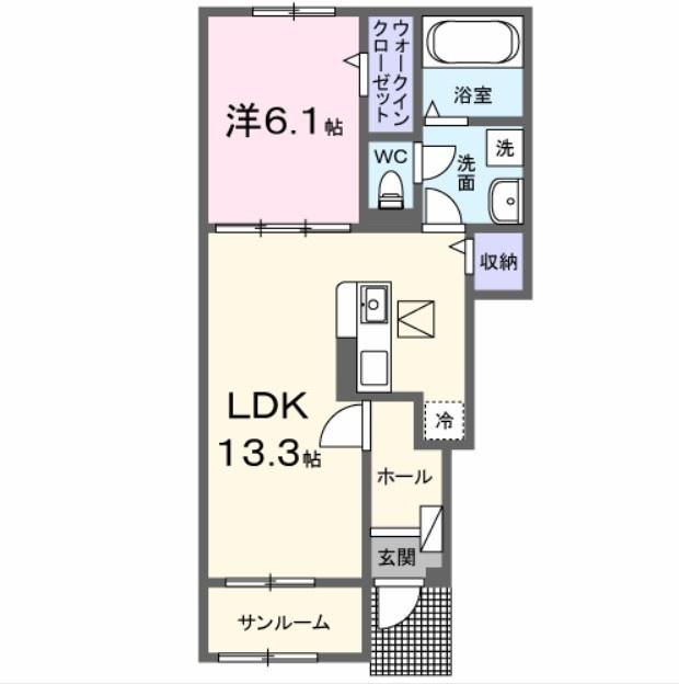 レ　プリューム　ドゥ（101） 間取り図画像