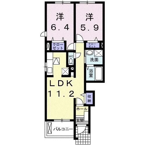 アンジェリカーレⅢ（101） 間取り図画像