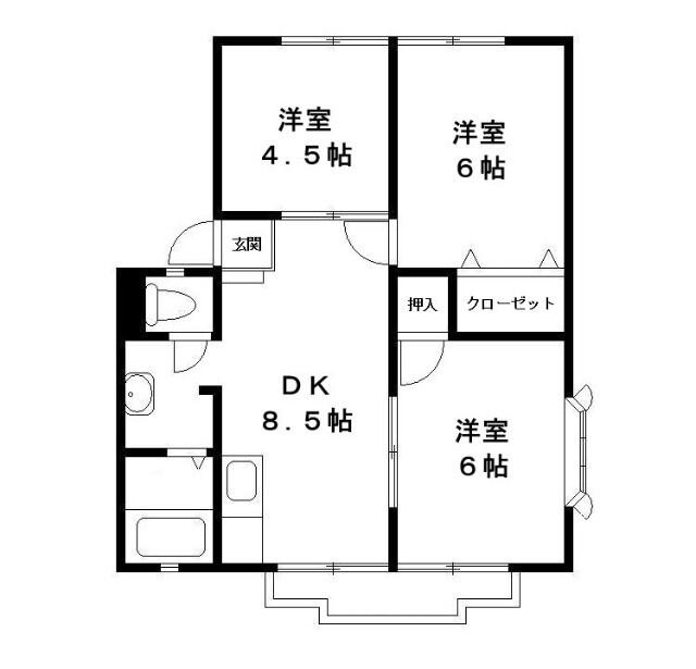 サンシティ88（201） 間取り図画像