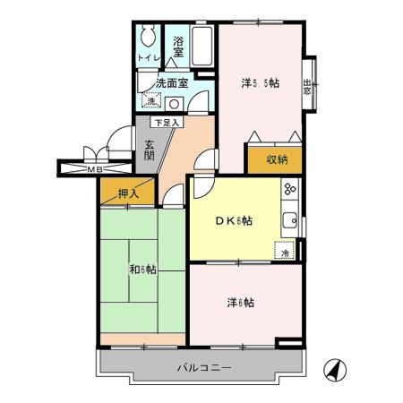 サンルミエール（101） 間取り図画像
