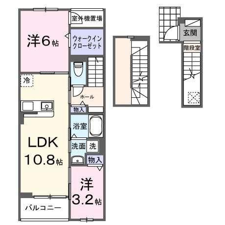 MALIBU（303） 間取り図画像