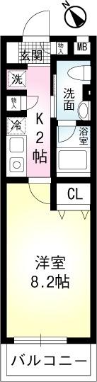 ミリアビタNo.11（205） 間取り図画像