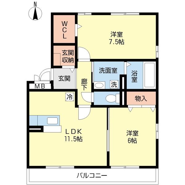 クロシェットＡ（301） 間取り図画像