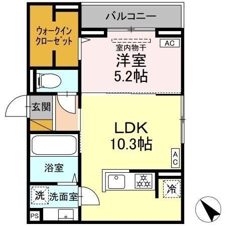 D-セアリス幕張Ⅰ（301） 間取り図画像