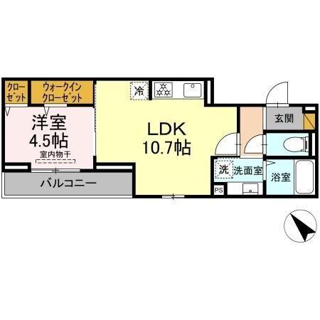 D-セアリス幕張Ⅰ（302） 間取り図画像