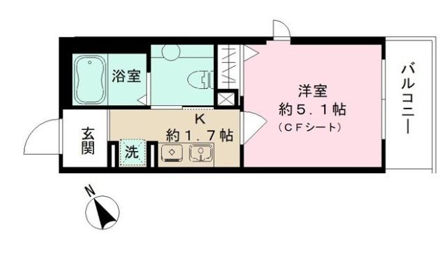 クラージェ津田沼（202） 間取り図画像