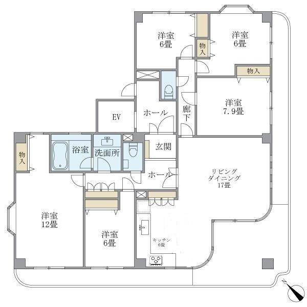 マリンスクエア（501） 間取り図画像