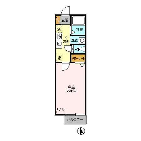 サザンハート東船橋（210） 間取り図画像