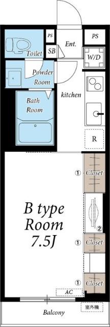 リブリ・OGW袖ケ浦（205） 間取り図画像