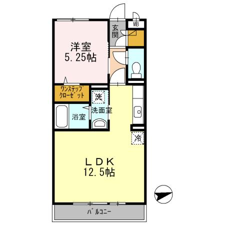 ボンヌールⅤ（202） 間取り図画像