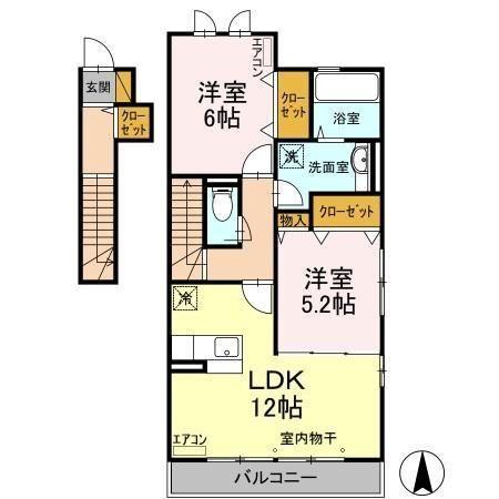 サンライズ（201） 間取り図画像