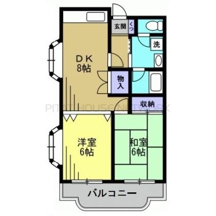 東向きバルコニー