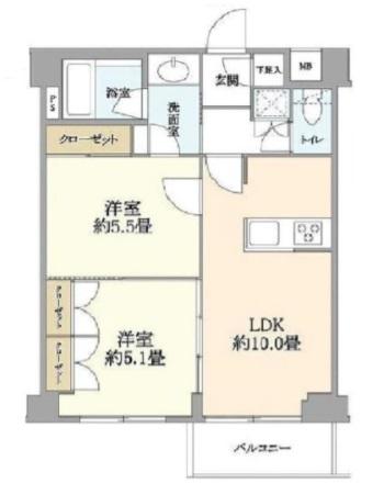 プラーティノ下丸子（204） 間取り図画像