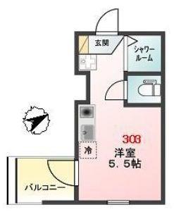 Ｇｌａｎｓｋｙ羽田（303） 間取り図画像