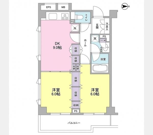 リバーレ蒲田仲六郷 間取り図画像