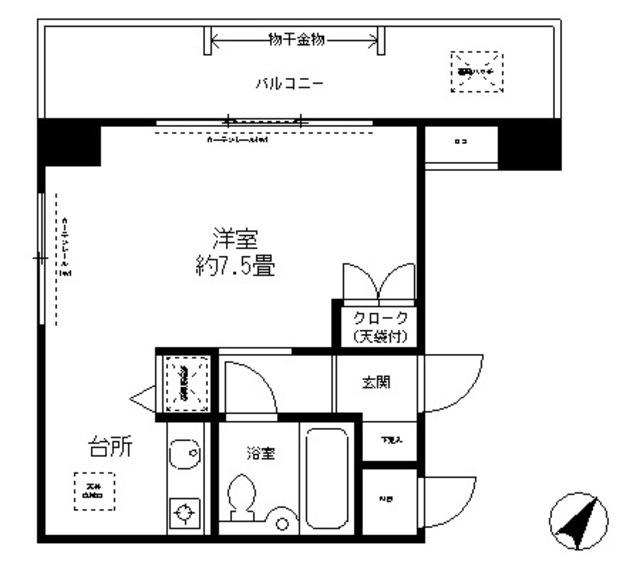 パーク・ノヴァ川崎（201） 間取り図画像