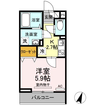 Park K（302） 間取り図画像