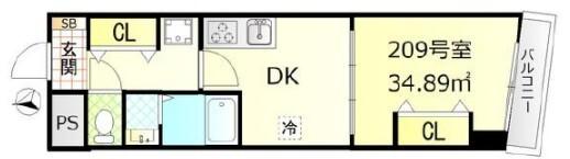 日興パレス羽田ＰＡＲＴⅡ（209） 間取り図画像