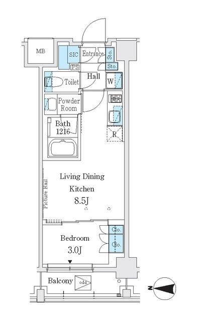 Ｊ．ＧＲＡＮ　Ｃｏｕｒｔ　品川西大井ＥＡＳＴ（318） 間取り図画像