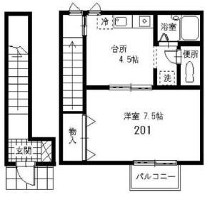 グランシャリオ（201） 間取り図画像