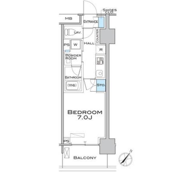 ＭＦＰＲコート武蔵小山（804） 間取り図画像