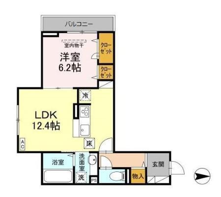 プルミエール新田（101） 間取り図画像