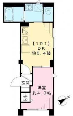 Ｌｕｃｅ　Ｓ　ルーチェ　エス（101） 間取り図画像