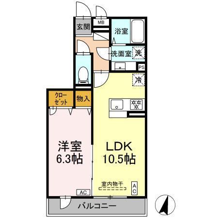 D'Tribute横濱鶴見（302） 間取り図画像
