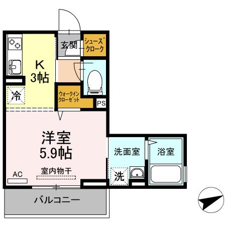 ピフォンテ日吉（301） 間取り図画像