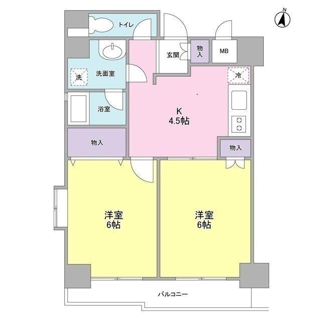 クオーレイナバ（401） 間取り図画像