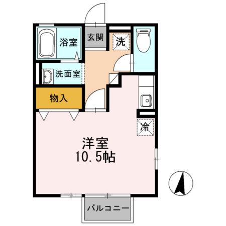 シティパル（201） 間取り図画像
