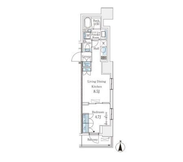 パークキューブ大井町レジデンス（601） 間取り図画像