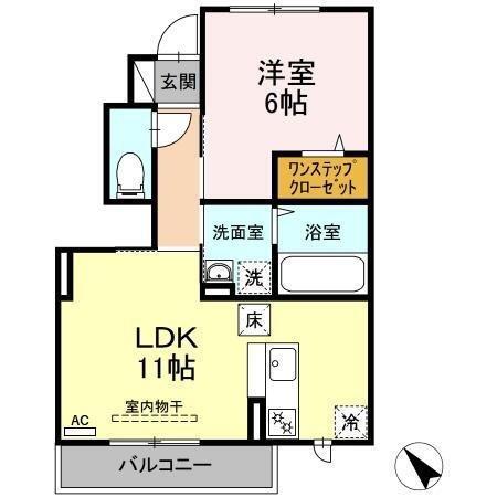 GRAND SOLEIL A（102） 間取り図画像
