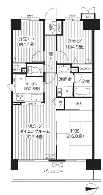  間取り図写真