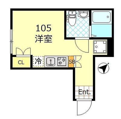 サザンゲート蒲田（105） 間取り図画像
