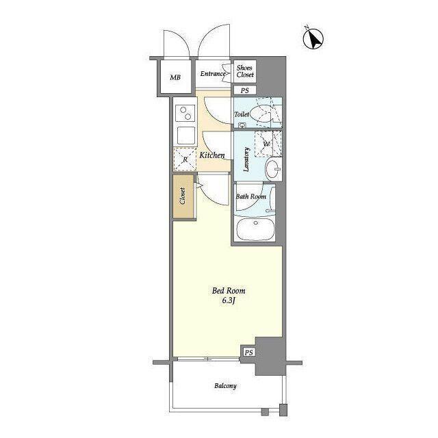 品川区北品川マンション 間取り図画像