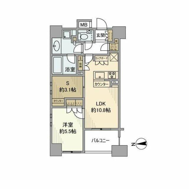 大田区中馬込マンション 間取り図画像