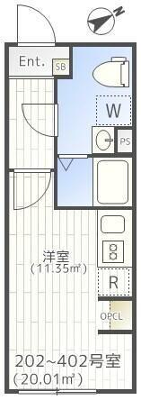 品川区大崎マンション 間取り図画像