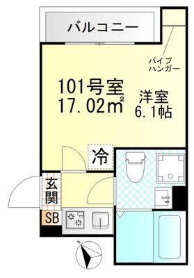Ｖａｌｌｅ　Ｆｅｌｉｚ雑色（101） 間取り図画像