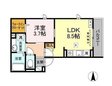 さくらパレスS（101） 間取り図画像